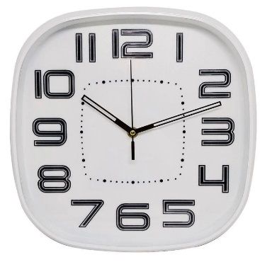 RELOGIO DE PAREDE QUADRADO 30CM-IMPORIENTE