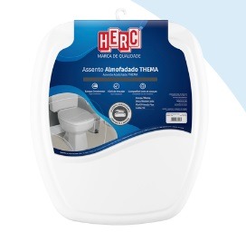 ASSENTO ALMOFADADO THEMA BRANCO-HERC