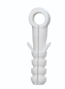 GRAMPO BRANCO PARA CABO COAXIAL 6MM-TRIFIX