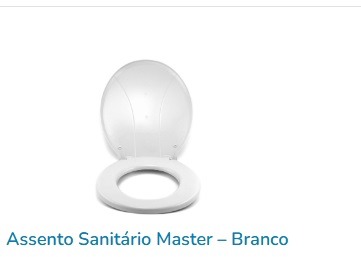 ASSENTO SANITARIO MASTER BRANCO-PLASTIBRASIL