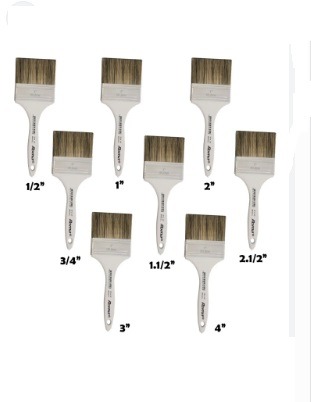 Trinchas medias PRO com cerdas sintéticas gris 312-ROMA