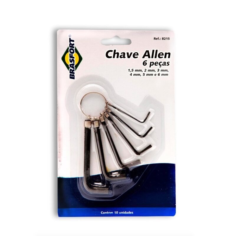 JOGO CHAVE ALLEN 1.5MM A 6MM -BRASFORT