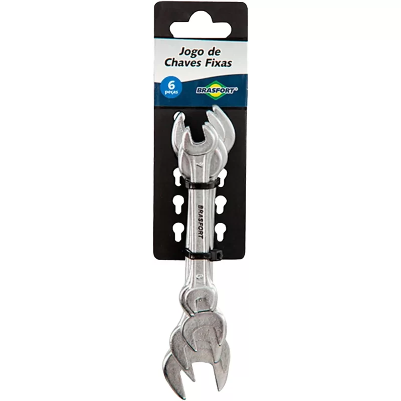 JOGO CHAVE FIXA 6PCS-BRASFORT