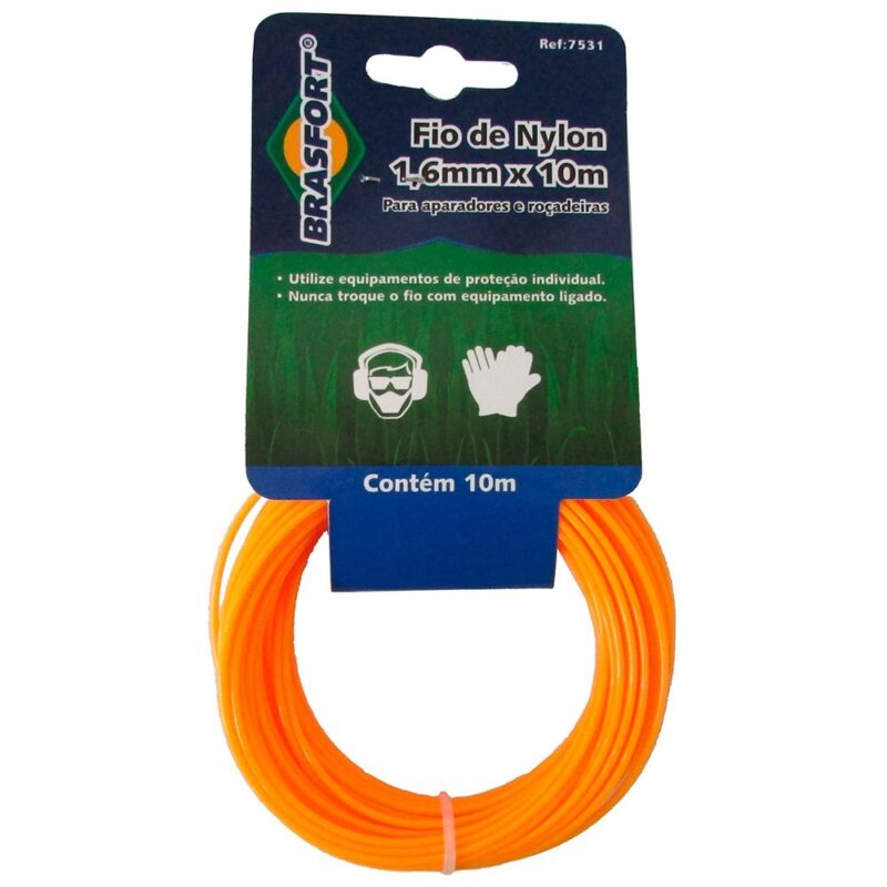 FIO DE NYLON 1.6MMX10MT-BRASFORT