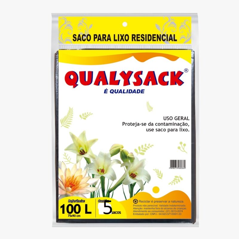 SACO PARA LIXO REFORCADO 100LT -QUALYSACK