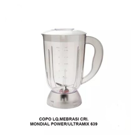 COPO PARA LIQUIDIFICADOR MONDIAL POWER ULTRAMIX CRISTAL-MEBRASI