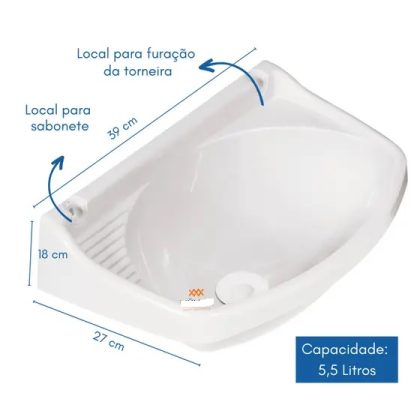 LAVATORIO PLASTICO PEQUENO-METASUL