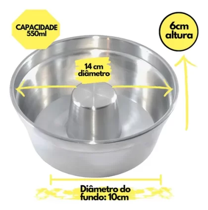 FORMA PARA BOLO/PUDIM ALUMINIO N14