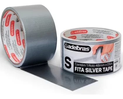 FITA SILVER TAPE 48MMX5MT-ADELBRAS
