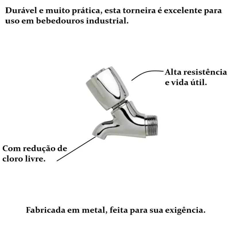 TORNEIRA PARA BEBEDOURO C-25-DELTA - Imagem 2