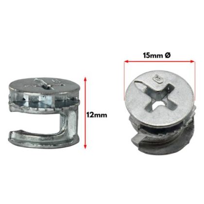 CASTANHA GIROFIX 15MM COM 4-PJ INDUSTRIA
