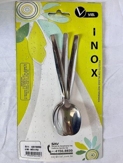 COLHER PARA SOBREMESSA ACO INOX COM 3-VIEL