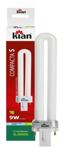 LAMPADA COMPACTA S-9W 2P-KIAN