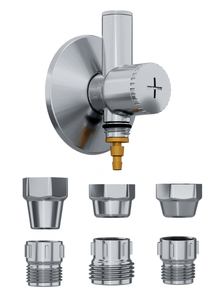 ADAPTADOR PARA FILTRO ABS CROMADO REGISTRO INTEGRADO-BLUKIT