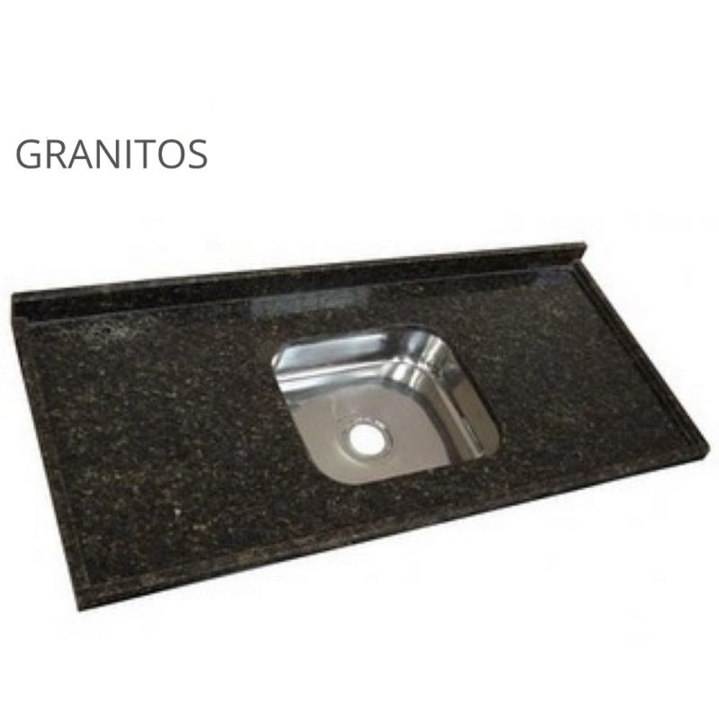PIA DE GRANITO COM CUBA INOX