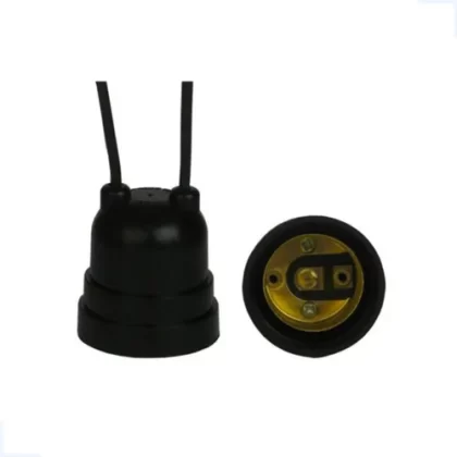 BOCAL BAQUELITE E27 PENDENTE PRETO-G20