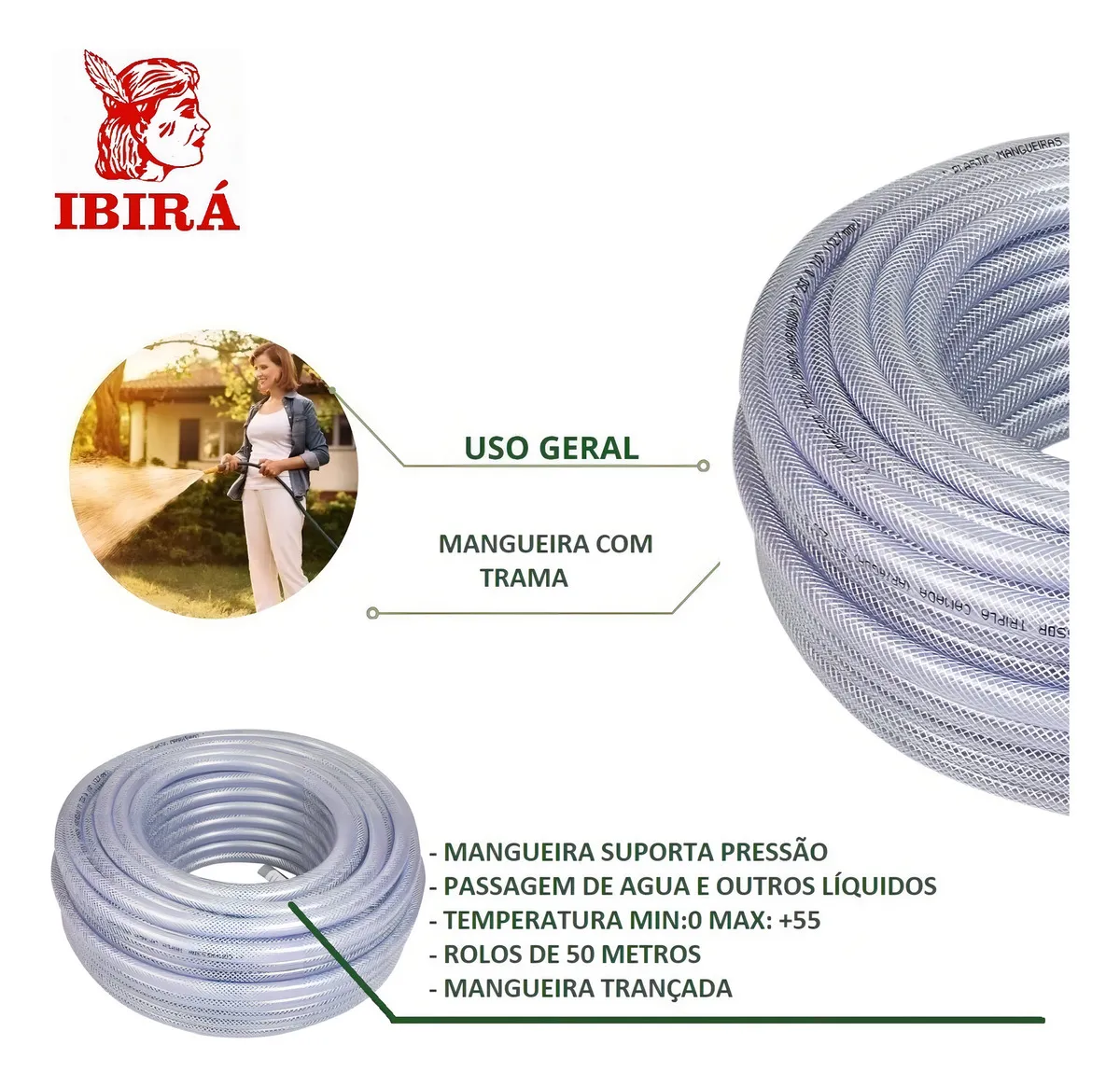 MANGUEIRA TRANCADA REFORCADA 1/2-IBIRA - Imagem 3