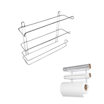 SUPORTE TRIPLO PARA ROLO DE PAPEL CROMADO-STOLF