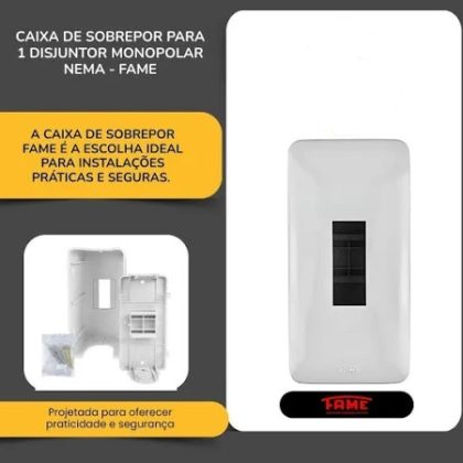 CAIXA PARA DISJUNTOR SOBREPOR-FAME