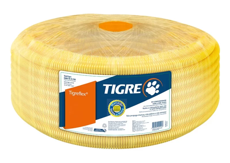 ELETRODUTO CORRUGADO AMARELO 20MM-TIGRE