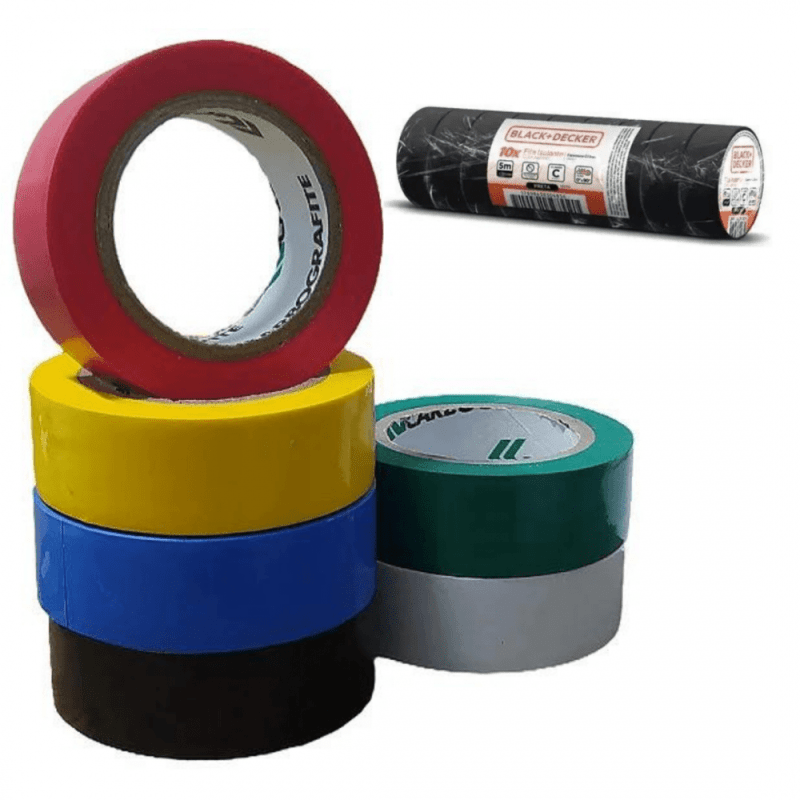 FITA ISOLANTE 10MT CORES-BLACK DECKER