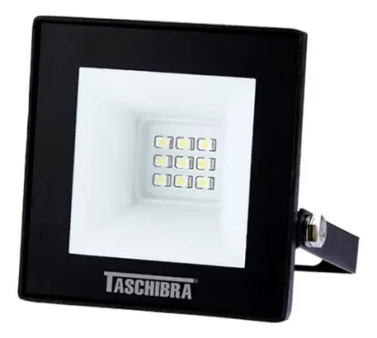REFLETOR TR LED 10W 6500K PRETO-TASCHIBRA