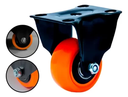 RODIZIO FIXO BLACK/LARANJA 50KG-COLSON