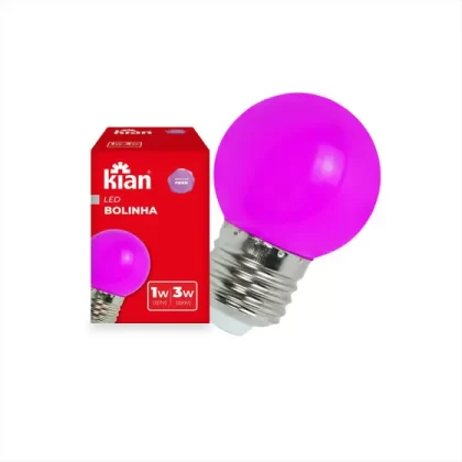 LAMPADA BOLINHA 1-3W BOLINHA E27-KIAN