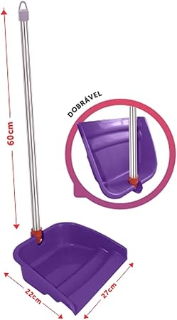 PA PLASTICA DOBRAVEL COM CABO 60CM-SHANGRILA