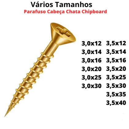 PARAFUSO BICROMATIZADO CABECA CHATA PHILLIPS