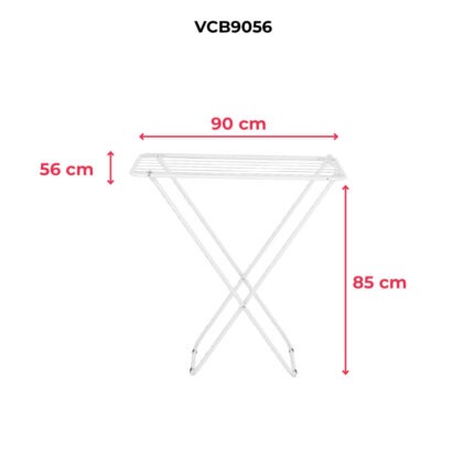 VARAL DE CHAO SEM ABAS BRANCO 90X56X85CM-BRASFORMA