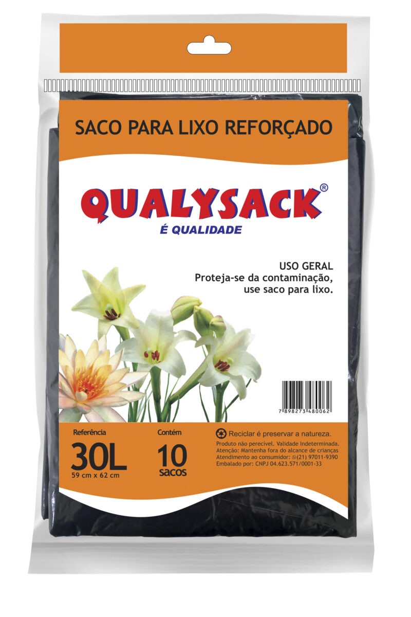 SACO PARA LIXO 30 LITROS-QUALYSACK