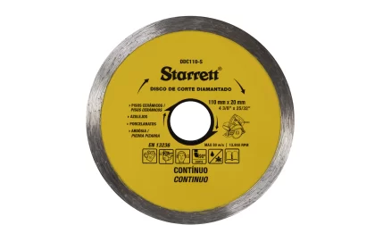 DISCO DE CORTE DIAMANTADO CONTINUO 110MM-STARRET