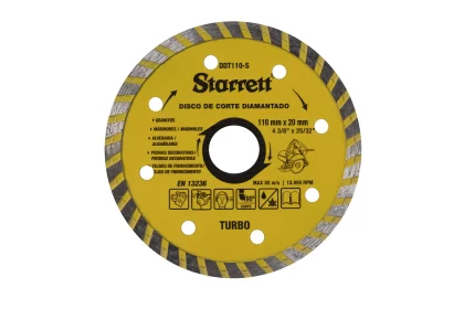 DISCO DE CORTE DIAMANTADO TURBO 110MM-STARRET