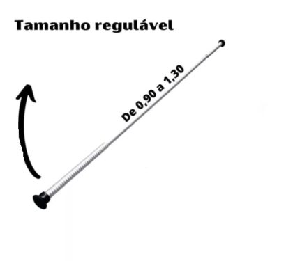 SUPORTE PARA CORTINA DE BOX 0.90CM X 1.30CM-GRV UTILIDADES