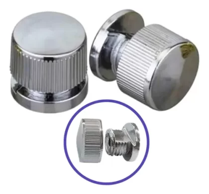 BOTAO FRANCES CROMADO NYLON COM 2