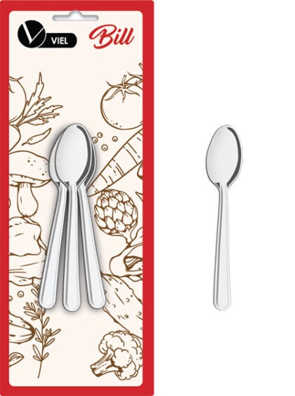 COLHER PARA CAFE 9CM 3 PECAS-VIEL