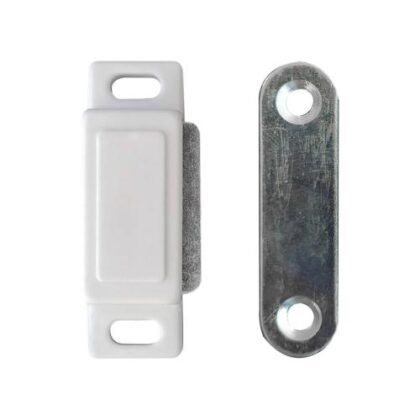 FECHO MAGNETICO BRANCO METAL PLASTICO COM 2-PJ INDUSTRIA