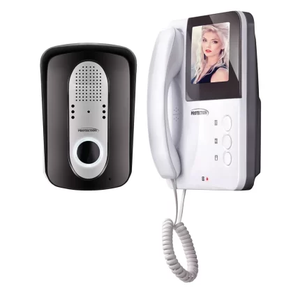 VIDEO PORTEIRO COLOR BRANCO/CINZA-CONVERGENCE TECH