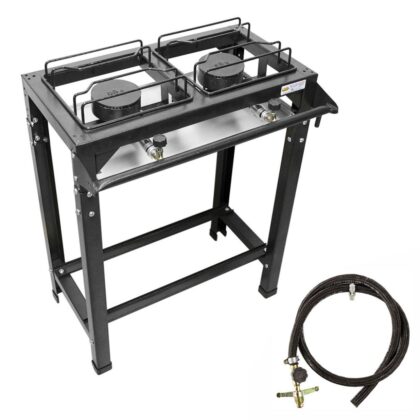 FOGAO SEMI INDUSTRIAL 2 BOCAS ALTO JUNIOR COM MANGUEIRA-METALURGICA ROA