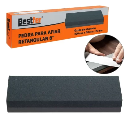PEDRA DE AFIAR RETANGULAR 8POL-BESTFER