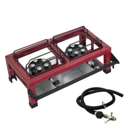 FOGAO SEMI INDUSTRIAL 2 BOCAS JUNIOR C/MANGUEIRA-METALURGICA ROA