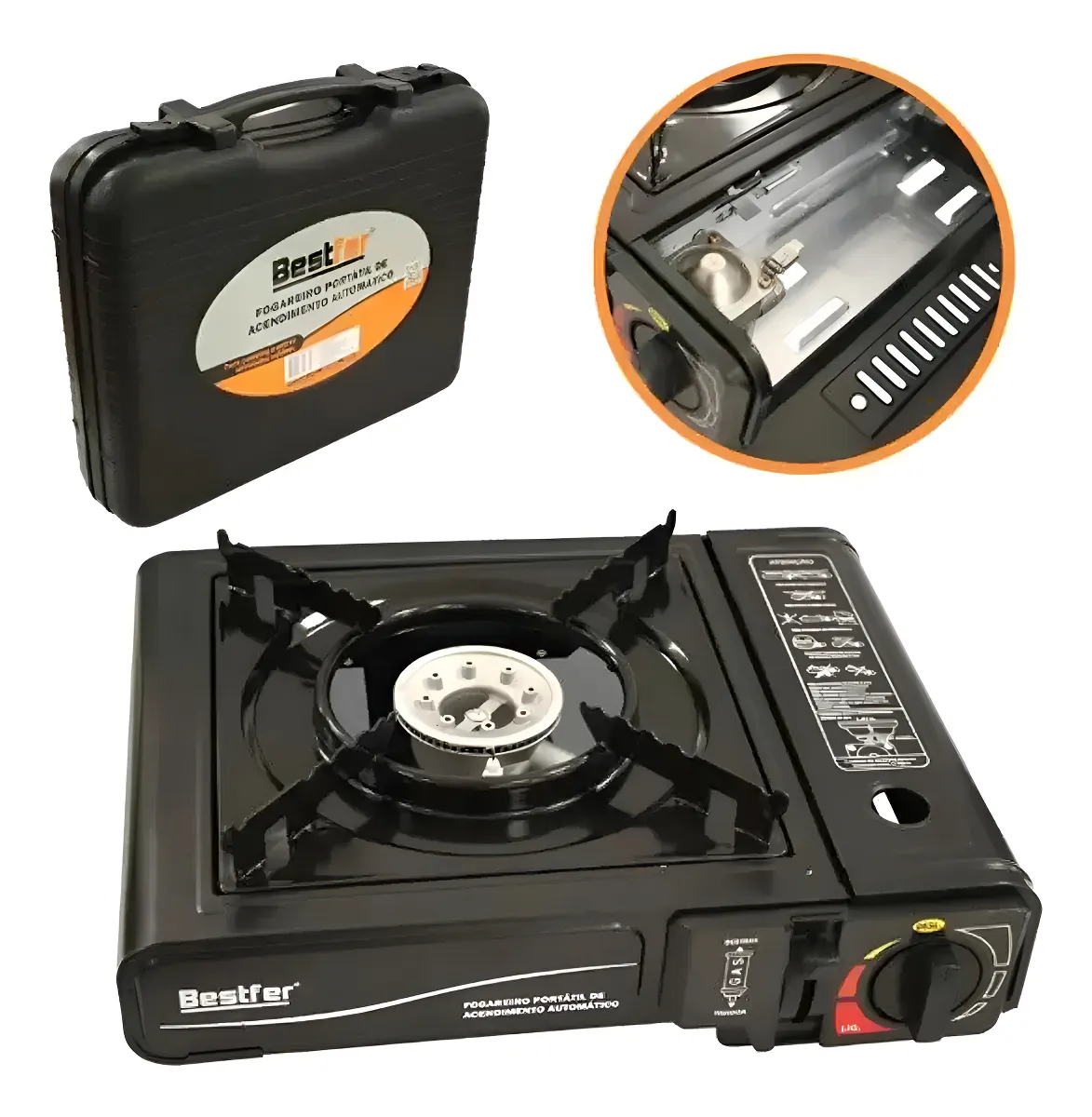 FOGAREIRO PORTATIL AUTOMATICO-BESTFER