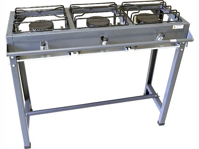 FOGAO SEMI INDUSTRIAL 3 BOCAS ALTO LUXO-METALURGICA ROA