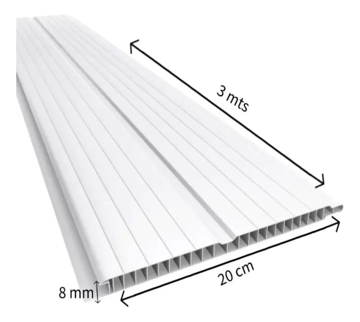 FORRO PVC 200MMX8MM COM 3MT-PERLEX - Imagem 2