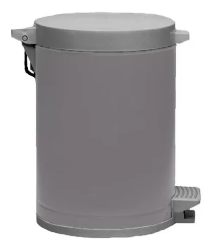 LIXEIRA COM PEDAL 4.5 LITROS CINZA-VIEL