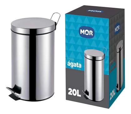 LIXEIRA 20 LITROS LINHA AGATA-MOR