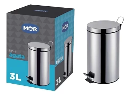 LIXEIRA 3 LITROS LINHA AGATA-MOR