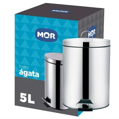 LIXEIRA 5 LITROS LINHA AGATA-MOR