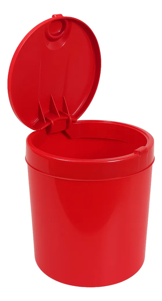 LIXEIRA TAMPA CLICK VERMELHA-VIEL